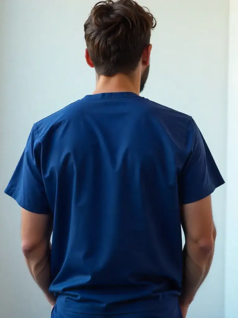 Navy blue medical scrub