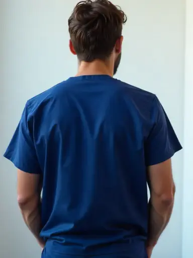 Navy blue medical scrub